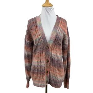 Sundance Sweater Womens XS Extra Small Northern Lights Ombre Wool Blend Cardigan